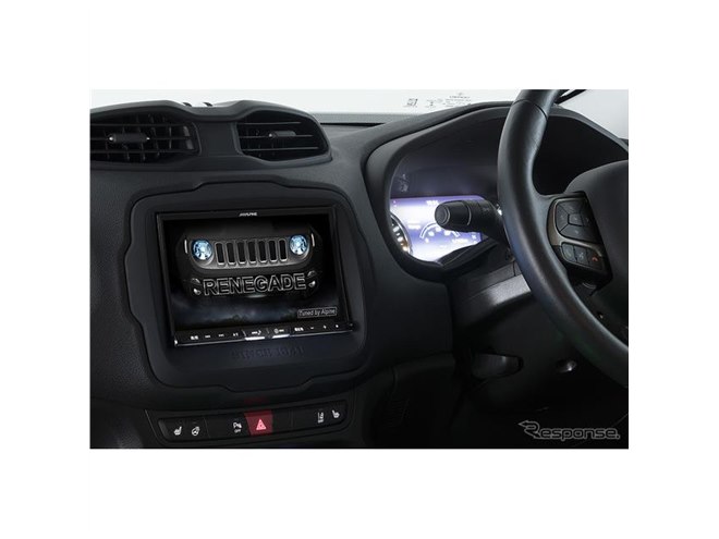 アルパイン ビッグX、輸入車にも対応 ジープ レネゲード専用モデル発売