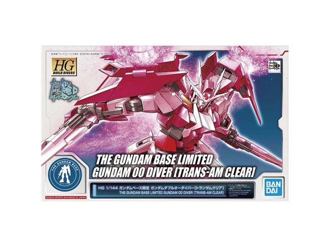 【ガンダムベース限定】ダブルオーシリーズ トランザムクリア トランザムクリアカラーのガンプラ「ガンダムダブルオーダイバー」が