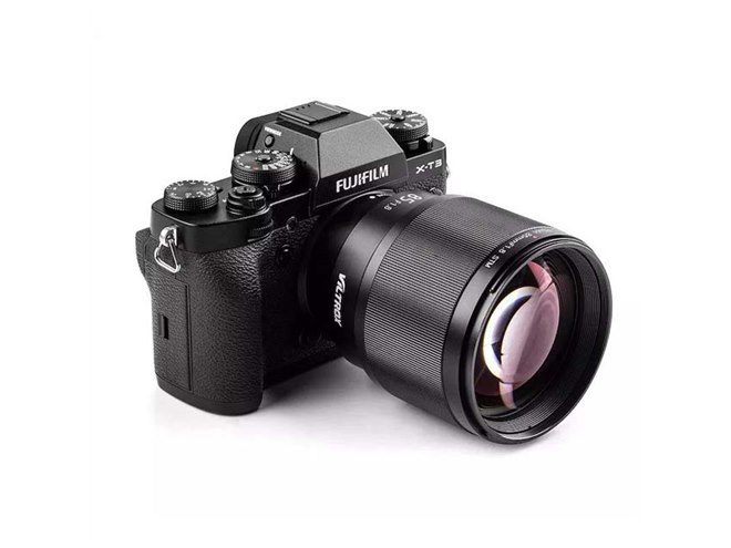 VILTROX、富士フイルムXマウント用の単焦点レンズ「85mm F1.8 STM