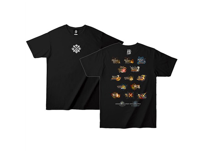 カプコン、「モンスターハンター15th Tシャツ 歴代タイトル」を6/27