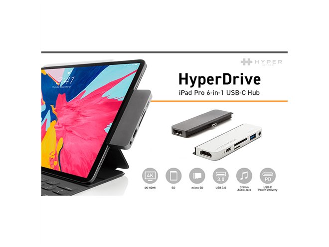 HyperDrive、iPad Pro 2018モデル用の6in1 USB Type-Cハブ - 価格.com