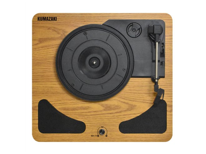 未使用品　KUMAZAKI　レコードプレイヤー　TRM-109W　2019年モデル クマザキエイム、デジタル録音が可能なレコードプレーヤー「TRM-109W