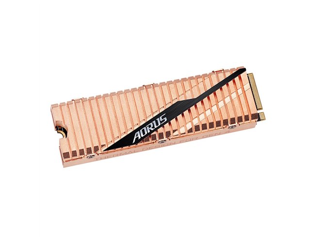GIGABYTE、最大5000MB/sに対応したM.2 NVMe SSD「AORUS NVMe Gen4 SSD