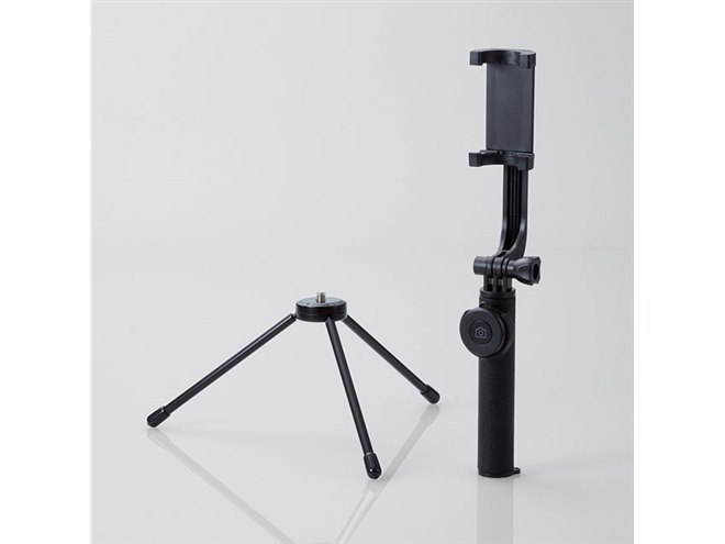 ELECOM Bluetooth三脚・自撮り棒 ELECOM 自撮り棒【三脚/スマートフォン用/Bluetoothリモコン付