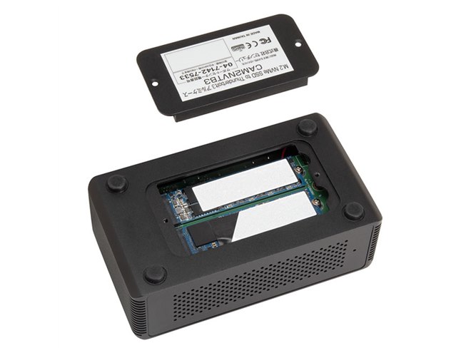 センチュリー、M.2 NVMe SSDを2枚搭載可能でThunderbolt 3接続に対応