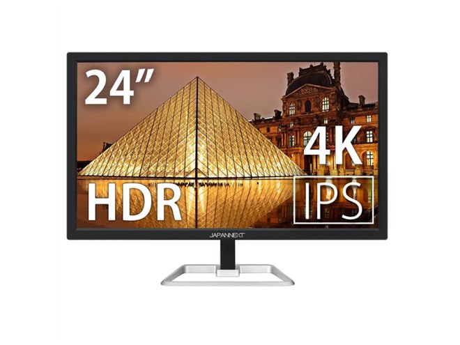 JAPAN NEXT 24インチ4Kモニター JN-IPS244UHDR JAPANNEXT、UltraHD対応24型ワイド液晶ディスプレイ「JN-IPS244UHDR