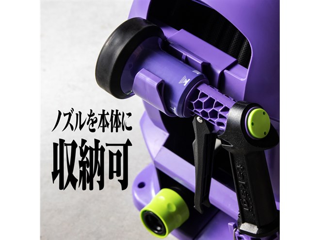 エヴァ」初号機モデルの自動巻取ホースリールが7/31発売、機体ナンバー