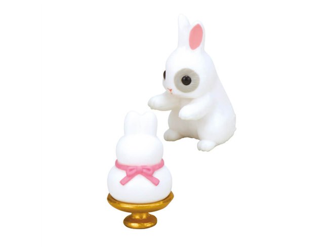うさぎ カプセルトイ「もちつきうさぎ」第4弾はもち祭り編、ぺったんうさぎ