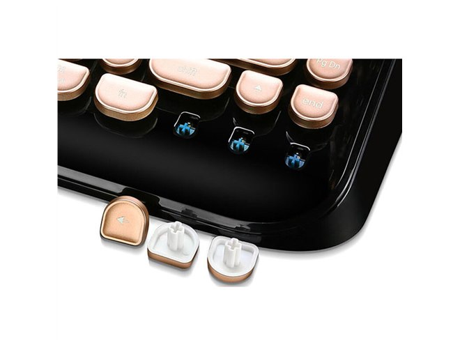 VINPOK キーボード Rymek クラッシーブラック Vinpok、“タイプライター風レトロデザイン”のモバイルキーボード
