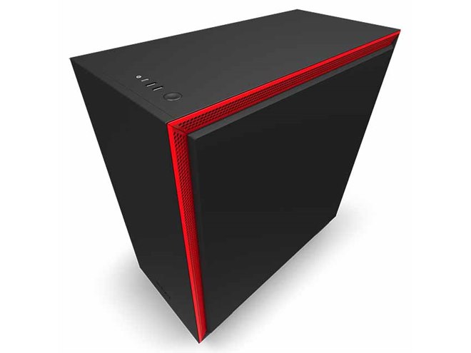 NZXT H710i ブラック/レッド PCケース NZXT、強化ガラスを採用したミドルタワーPCケース「H710i/H710