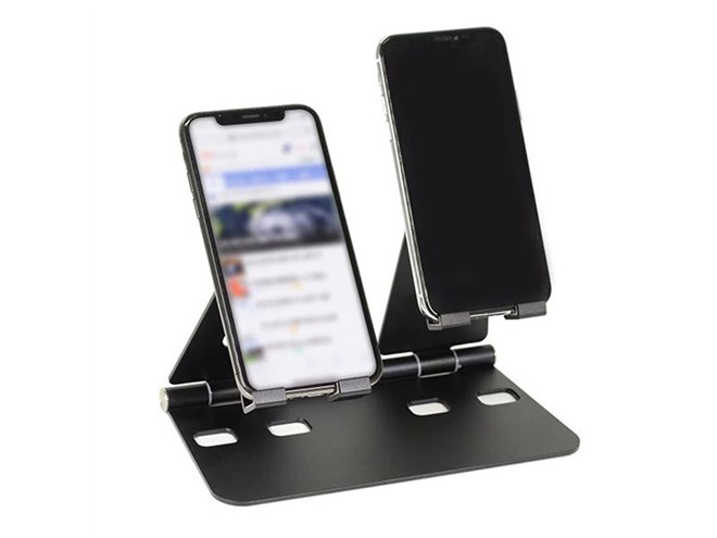 攻略サイトを見ながらゲーム、スマホを2台横置きできるスタンド - 価格.com