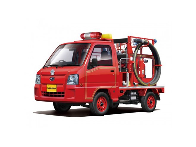 レベル　完成品　消防車1/24 1/24 スバル TT2 サンバー 消防車 '11 - AOSHIMA SCALE MODEL LINEUP