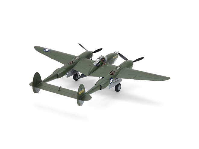 ロッキードP-38」1/48模型、F型/G型の開閉選択式 - 価格.com