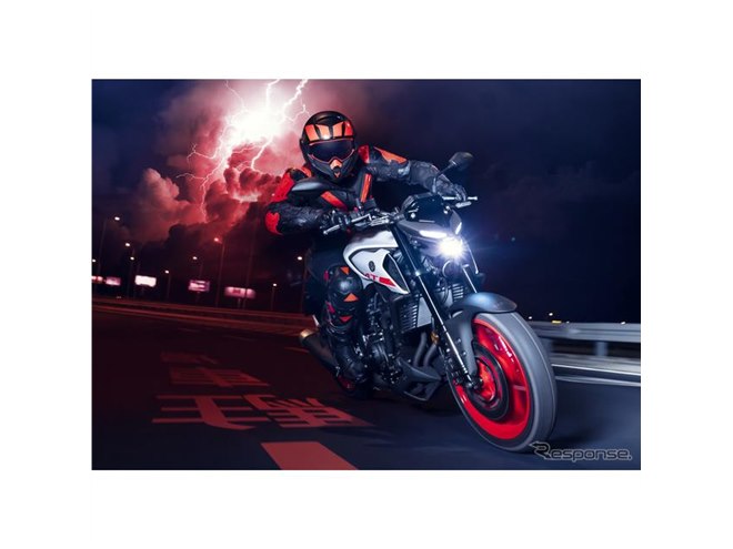 トーキョーを駆ける赤い稲妻…ヤマハ『MT-03』新型、欧州で先行公開