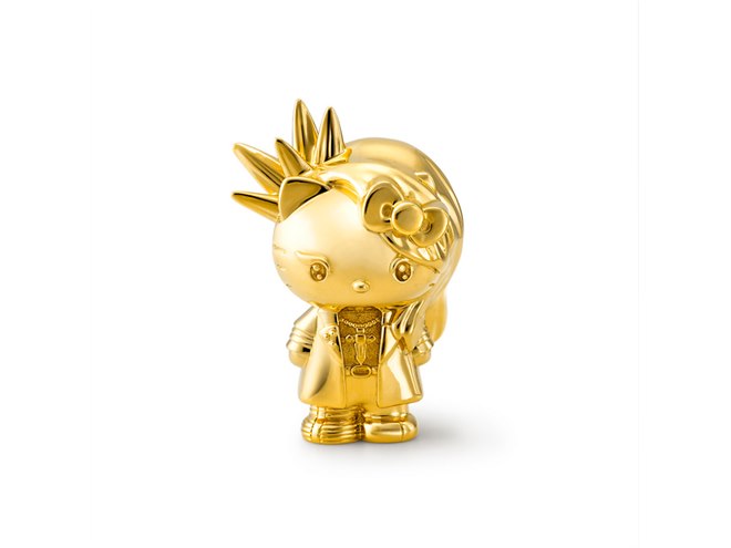 税込110万円、YOSHIKIさんコラボの「yoshikitty」が18金オブジェに