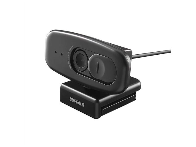 【中古】「非常に良い」バッファロー WEBカメラ 120万画素 1280x720 HD対応 30fps 視野角63° F2.2 マニュアルフォーカス CMOSセンサー ケーブル1.5m ブラック BSWHD06M バッファロー、120度の広角レンズを搭載した200万画素WEBカメラ - 価格.com