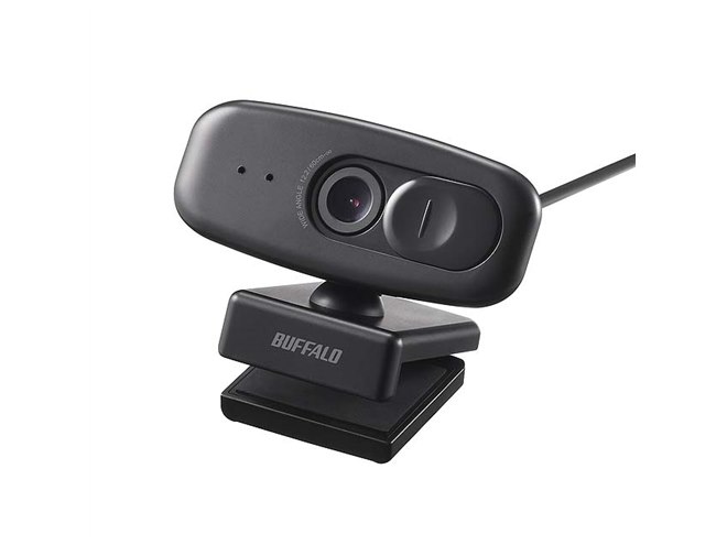 BUFFALO BSW200K ウェブカメラ BUFFALO 200万画素WEBカメラ 広角120°マイク内蔵 ブラック