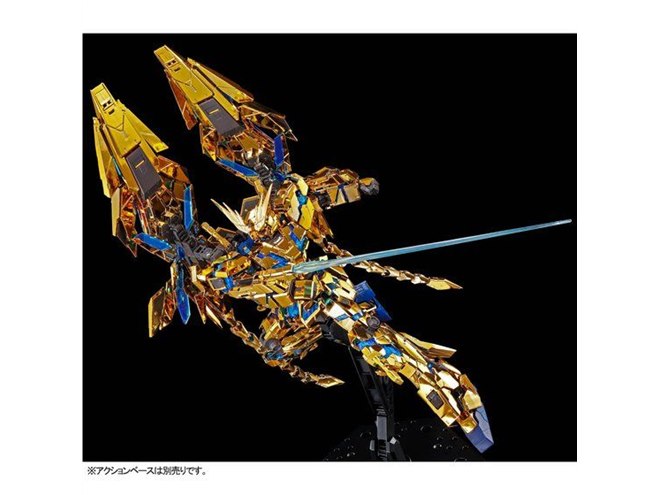 ゴールドメッキ加工の「RG ユニコーンガンダム3号機 フェネクス