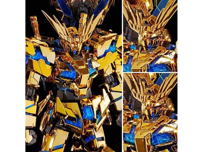 RG ユニコーンガンダム 3号機フェネクス HG ゴールドメッキ セット ゴールドメッキ加工の「RG ユニコーンガンダム3号機 フェネクス