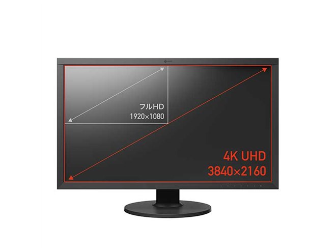 EIZO、カラーマネージメント対応の27型4K液晶ディスプレイ「ColorEdge