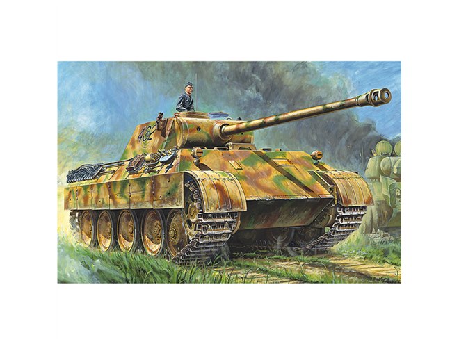 ドイツ戦車「パンサーD型」1/48模型、防盾の鋳造肌まで表現 - 価格.com