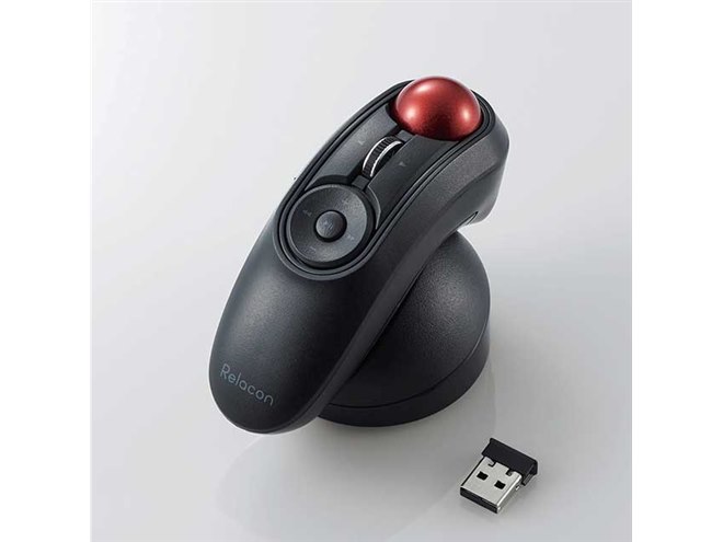 「高評価！」注目のレビュ エレコム、10ボタンを搭載したハンディトラックボール「Relacon マウス・トラックボール