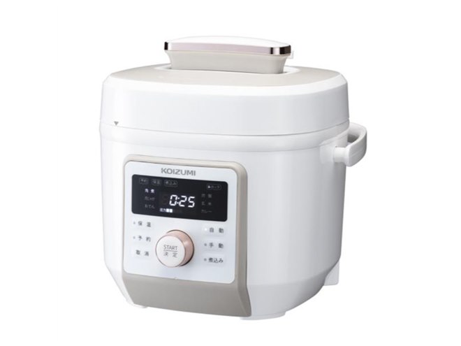 新品 KOIZUMI マイコン電気圧力鍋 Pressure Cooker コイズミ、食材別レシピブックを同梱した「マイコン電気圧力鍋 KSC