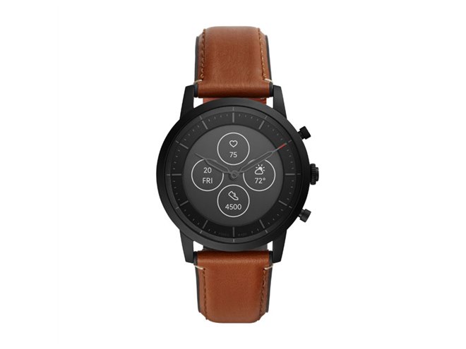 FOSSIL、アナログ腕時計と省電力ディスプレイをあわせた「ハイブリッド