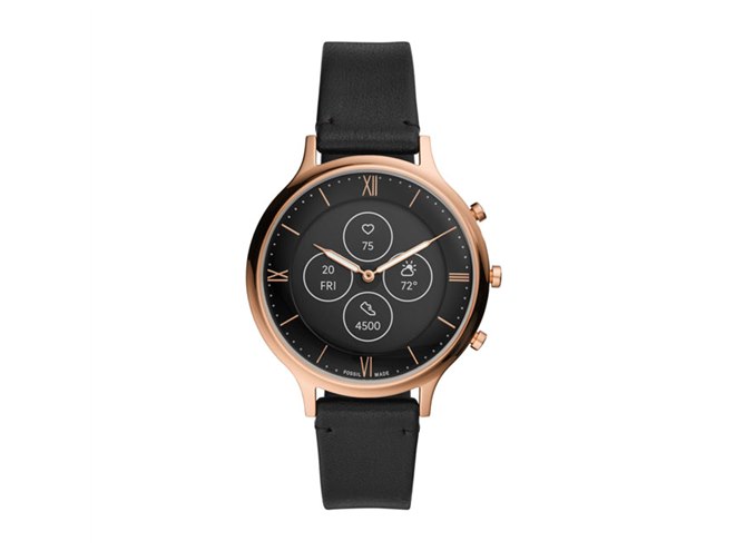 FOSSIL、アナログ腕時計と省電力ディスプレイをあわせた「ハイブリッド