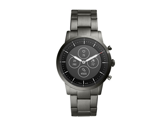 FOSSIL、アナログ腕時計と省電力ディスプレイをあわせた「ハイブリッド