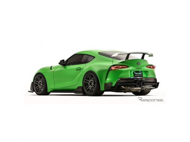 トヨタ スープラ 新型、今度は「ワサビ」色に公式カスタム…SEMA 2019