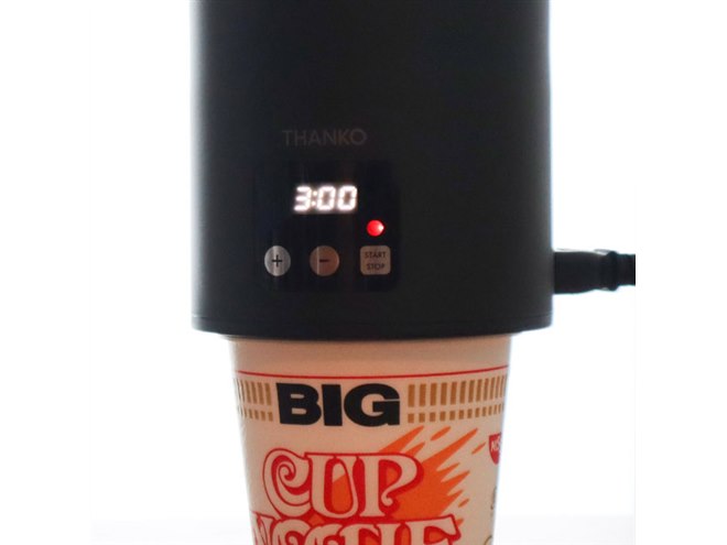 カップ麺メーカー「まかせ亭」が発売、湯沸かしからタイマーまで