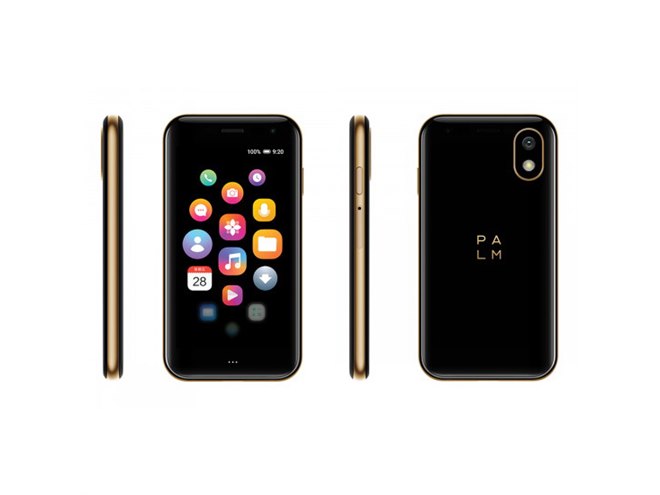 手のひらサイズの3.3型スマホ「Palm Phone」、ゴールドカラーが