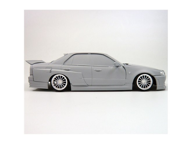 野村謙氏の「ER34 スカイライン TYPE-R」1/24模型、URASの垂直 野村謙氏の「ER34 スカイライン TYPE-R」1/24模型、URASの垂直