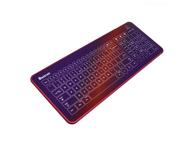 ガラス製デザインのワイヤレスキーボード「Bastron B11」が