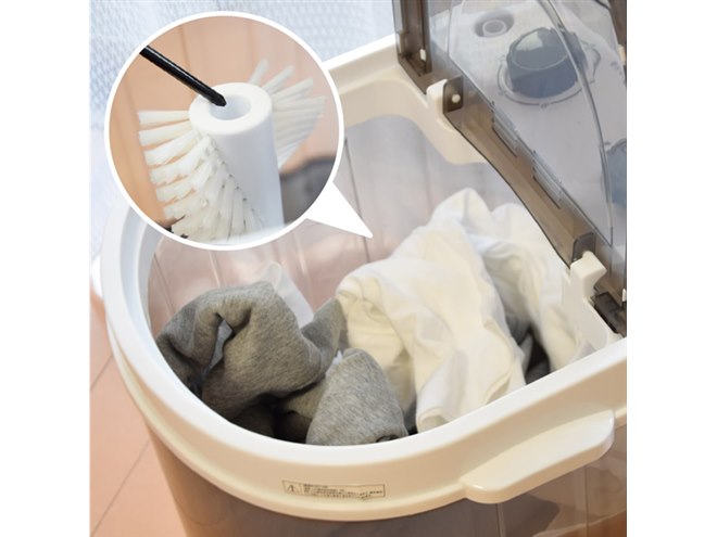 靴専用　ミニ洗濯機　靴洗いま専科2 靴用洗濯機　サンコー サンコー、子ども靴と大人靴を同時洗いできるミニ洗濯機「靴洗