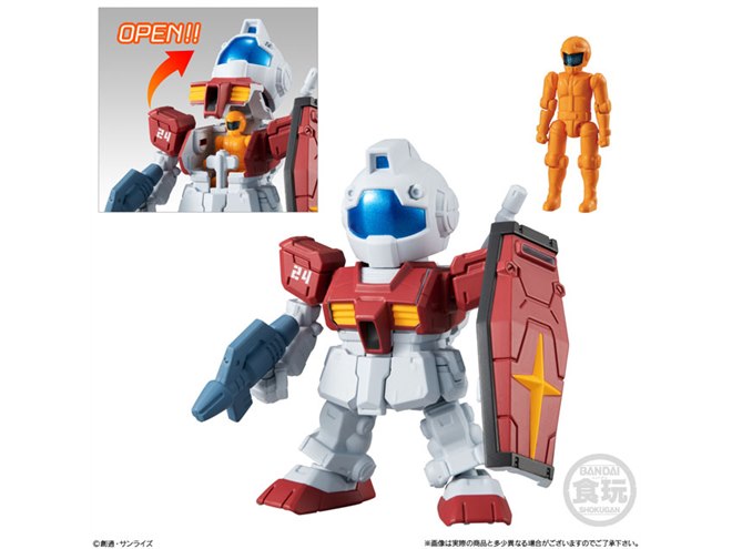 機動戦士ガンダム」一年戦争・MSVより、リアルタイプカラーの食玩が