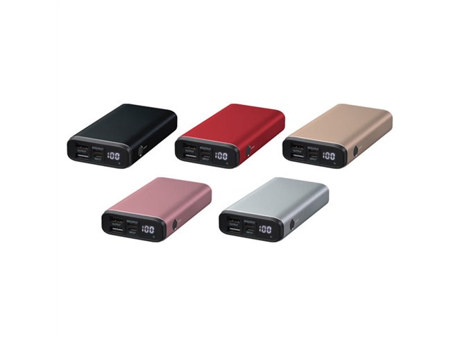 グリーンハウス、18WのPD充電に対応した10000mAhモバイルバッテリー
