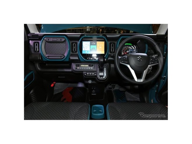 新型ハスラー☆内部ウッディブラウンメタリック☆カスタム☆インパネ