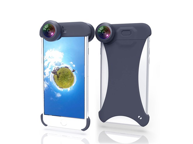 周囲360度をワンショットで撮影、iPhone用レンズ「ぐるっ撮360