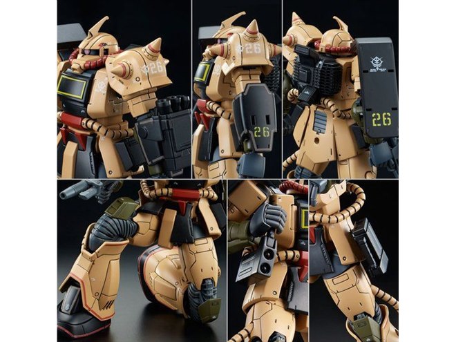 バンダイ、熱帯・砂漠戦仕様MS「ザク・デザートタイプ」のガンプラ発売
