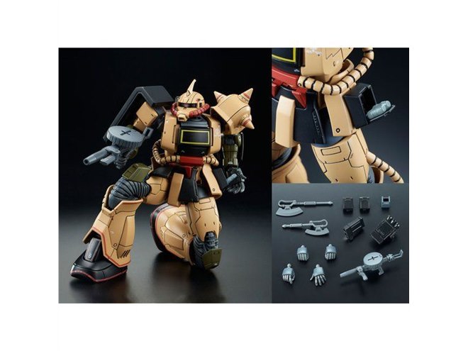 バンダイ、熱帯・砂漠戦仕様MS「ザク・デザートタイプ」のガンプラ発売