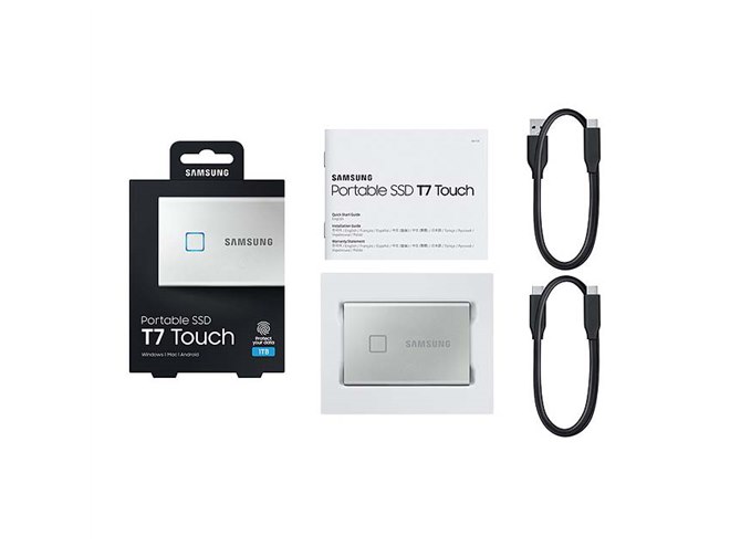 T7 Touch MU-PC2T0K/IT ホワイト　新品 Amazon.com: Samsung T7 Touch Portable SSD 2TB,up to 1050MB/s