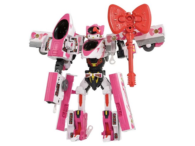ハローキティ新幹線」がロボットに変形する「シンカリオン