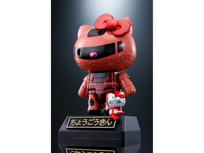 バンダイ、ガンダム/シャアザク仕様の超合金「ハローキティ」を7