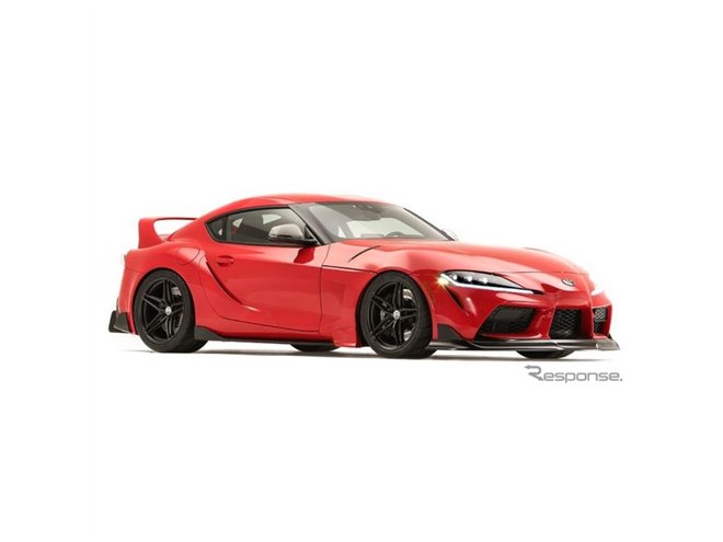 トヨタ スープラ 新型をカスタム、リアウイングは先代「80」への敬意