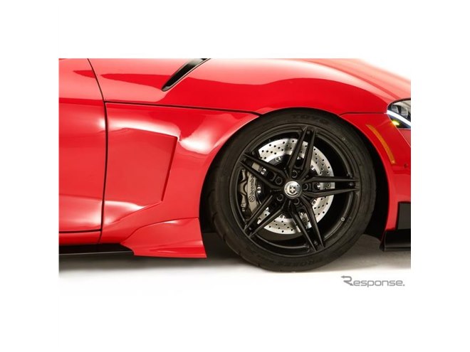 トヨタ スープラ 新型をカスタム、リアウイングは先代「80」への敬意