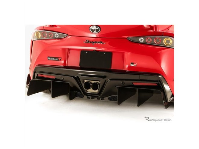 トヨタ スープラ 新型をカスタム、リアウイングは先代「80」への敬意