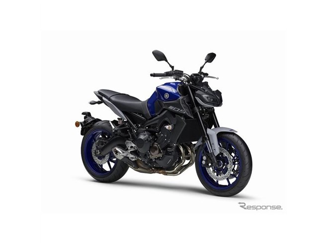 ヤマハ MT-09、新色ブルーを追加へ…YZF-R1とのリレーションカラー