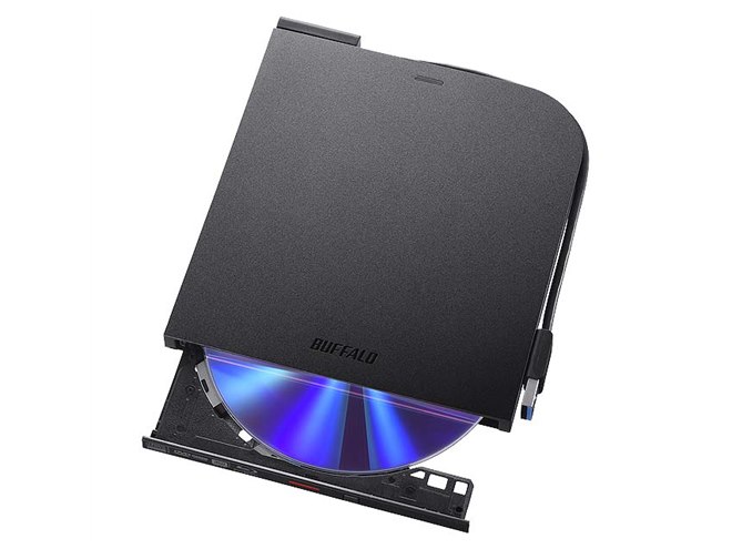 バッファロー、USB 3.2に対応したポータブルBD「BRXL-PTV6U3-A